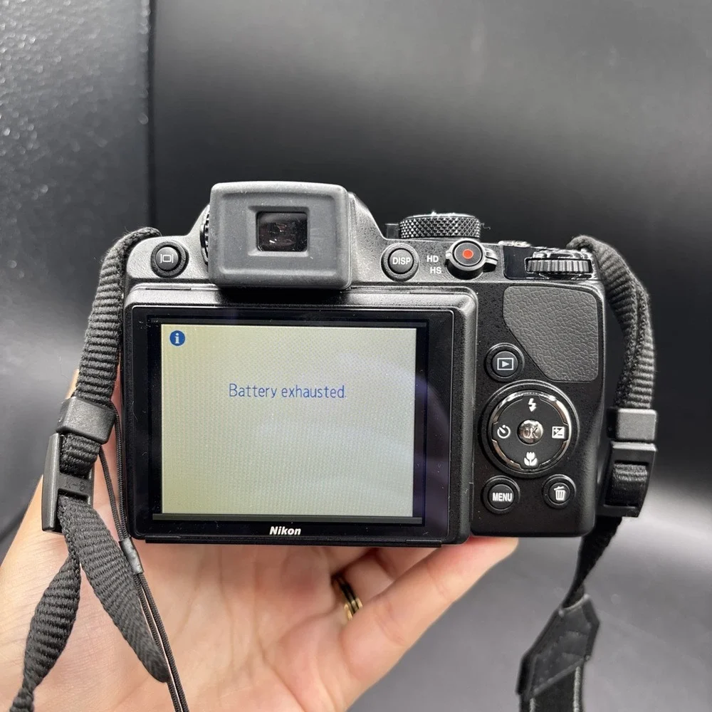 Nikon COOLPIX P100 10.3MP Digital Camera 26x Zoom Tested Battery